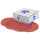 DINO RED 80 - 500 Schleifscheiben mit Gewebe für Exzenterschleifer 150 mm Ungelocht 25/50 St Schleifpapier Schleifblätter